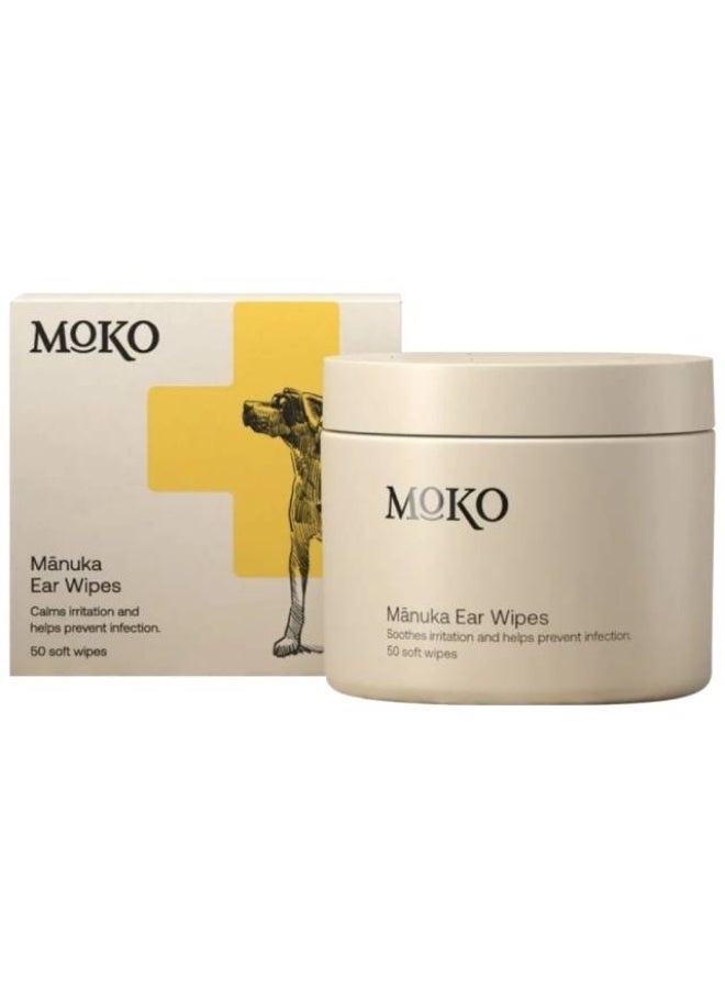 Dogs Ear Wipes, Manuka - 50 pcs, United States