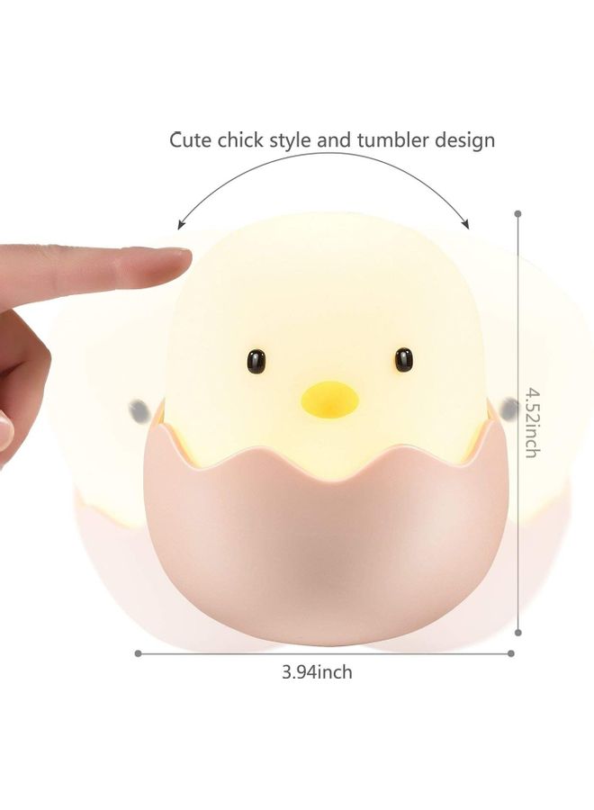 نيبمينينت مصباح ليلي مبتكر قابل للشحن بشكل قشرة بيضة ظريفة أبيض - Image 2