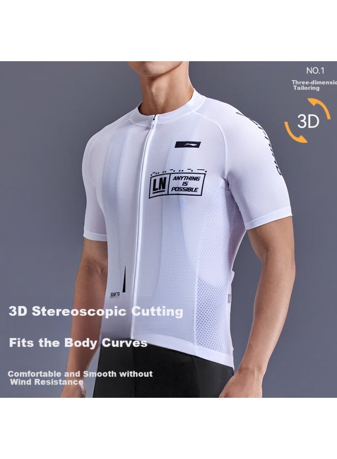 Li-Ning Li-ning Men's Short Sleeve Quick Dry Running T-shirt Cycling Fitness Training Compression Shirt Professional Sports Shaping Round Neck  - Image 2
