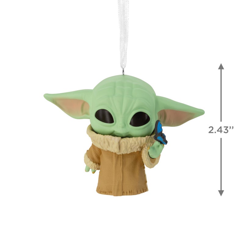 Hallmark Star Wars: The Mandalorian Grogu with Butterfly Funko POP! Christmas Ornament - Image 4