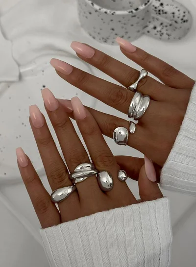Take Two Take Two Set of 6 - Assorted Chunky Rings