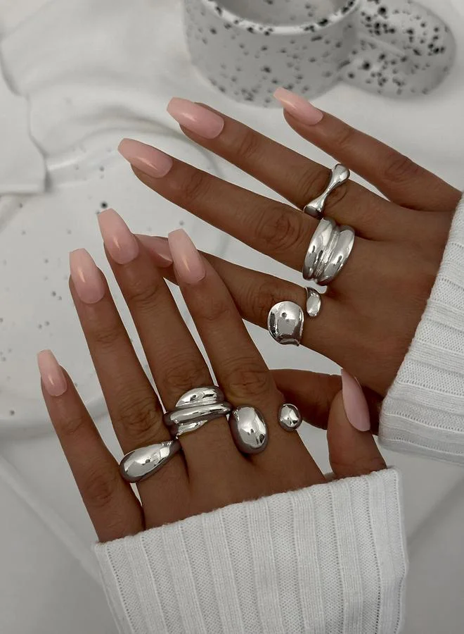 Take Two Take Two Set of 6 - Assorted Chunky Rings