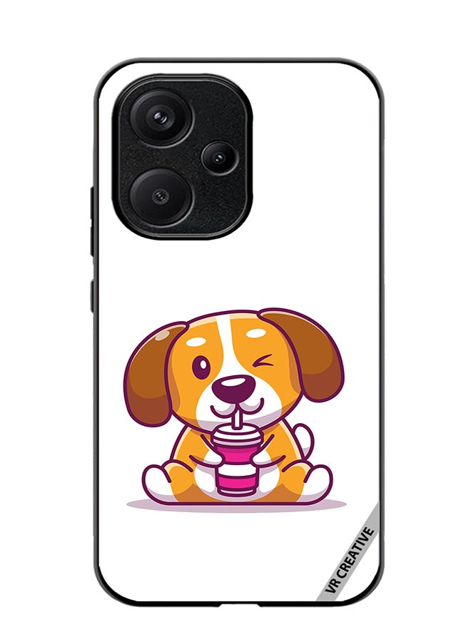 VR CREATIVE Protective Case Cover For Xiaomi Redmi 13C 5G Cute Dog Design Multicolour - Image 1