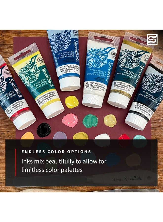 Speedball 75Ml 2.5Oz Water-Soluble Block Ink Black, For Printing, Lino Screen Artists Kit - Image 5