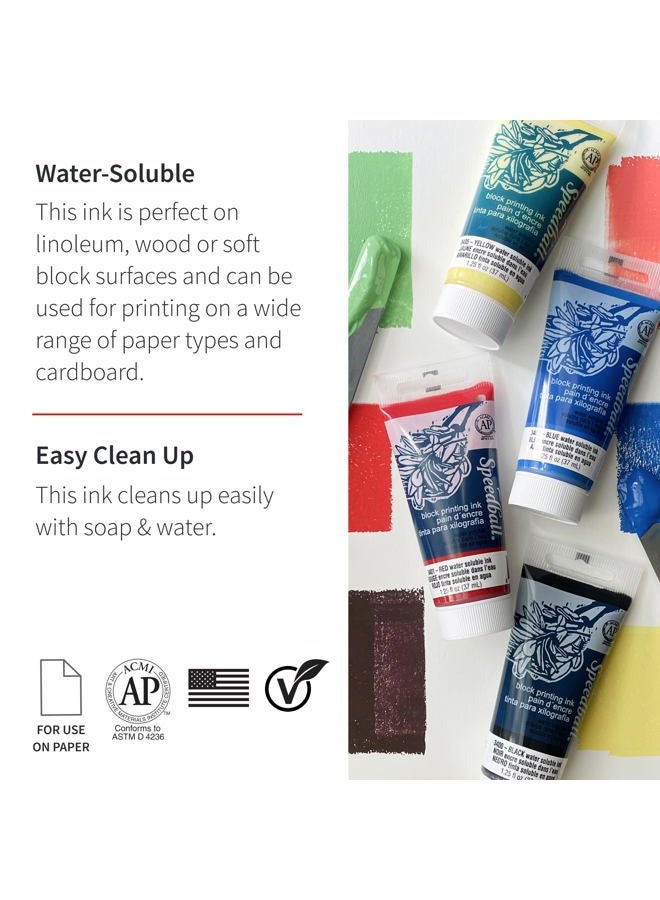 Speedball 75Ml 2.5Oz Water-Soluble Block Ink Black, For Printing, Lino Screen Artists Kit - Image 2