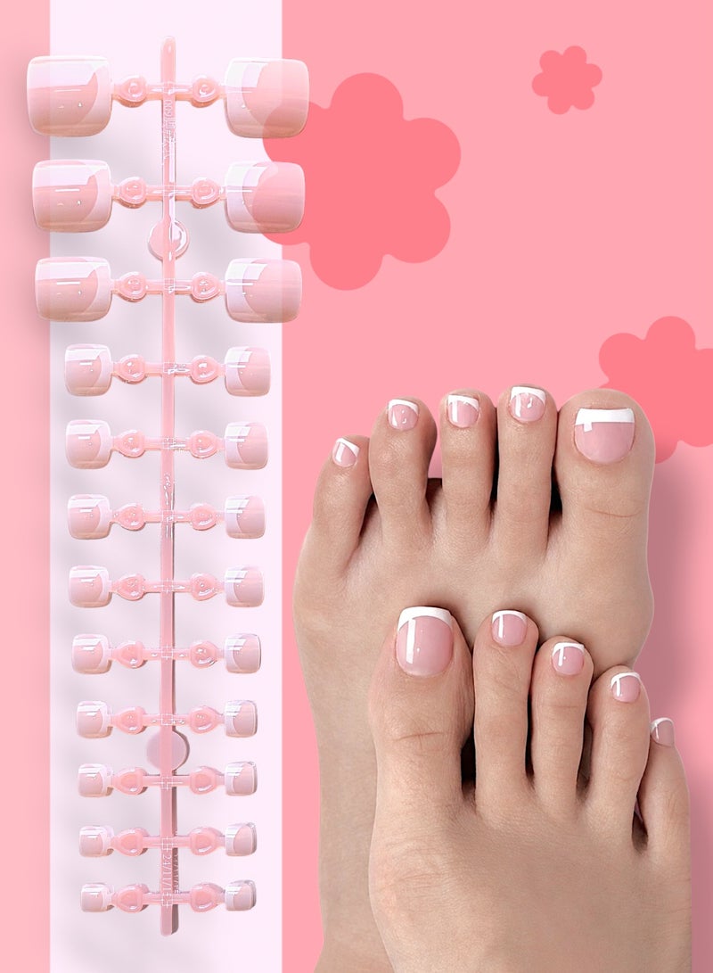SHEIN French Nude Footnails . - Image 1