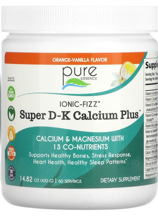 Ionic-Fizz Super D-K Calcium Plus Orange-Vanilla 14.82 oz (420 g)