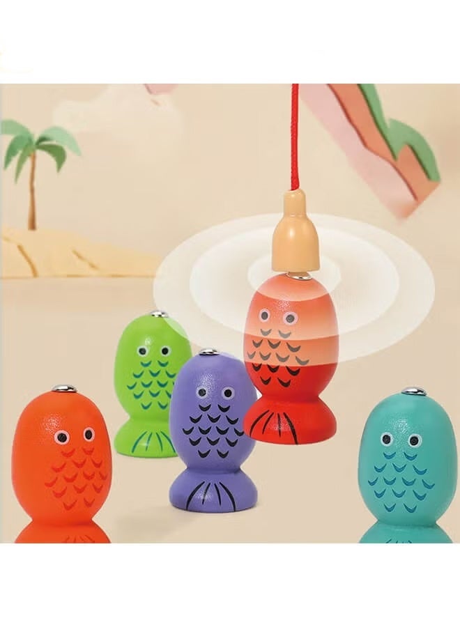 Jamal Montessori Wooden Educational Toys for Toddlers Preschool Learning Math Blocks Shape Color Sorting Fruit Recognition Gift for Boys Girls Daily Use - Image 3