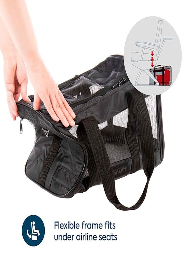 Sherpa Deluxe Guaranteed On Board Soft Sided Dog & Cat Carrier, Black, Medium - Image 5