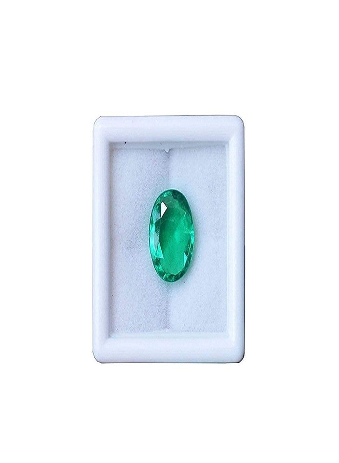 GEMS RIVER Astrologer Certified 13.00 Ratti Zambian Emerald/Panna Earth Mind Stone Natural Certified Original Loose Gemstone (K305) - Image 1
