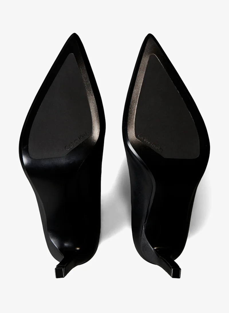 Calvin Klein black Essential Leather Stiletto Pumps for Women | Best Price UAE