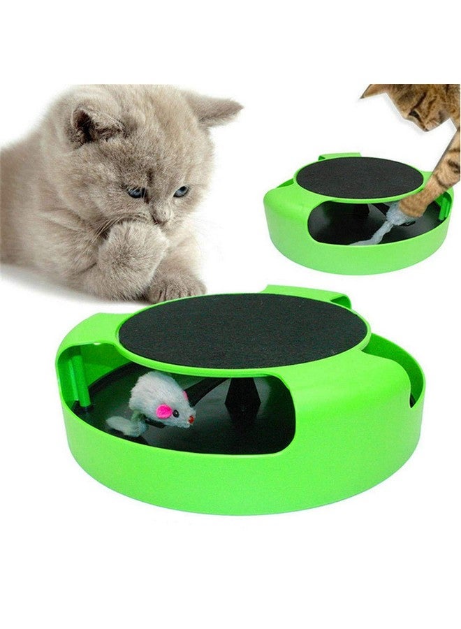 Generic Interactive Toys For Cats -Cat Plush Motion Mouse/Mice Scratching Pad Toy, Cat Scratcher Catnip Toy, Interactive Kitten Mice Toys For Engaging Playtime Pet-Friendly Toy  - Image 1