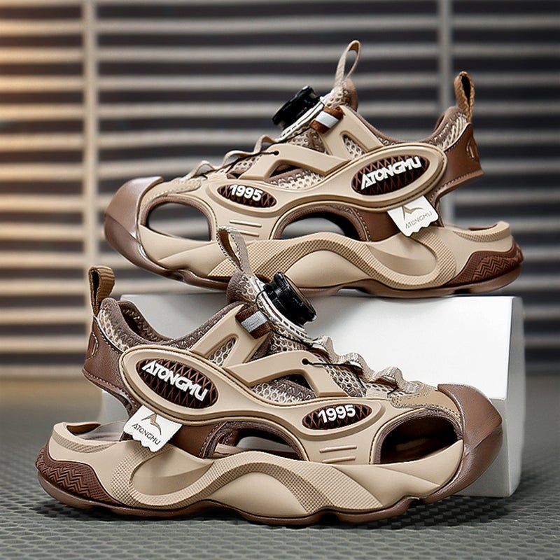 National Brand Joint Boy'S Baotou Sandals 2024 Children'S Sports Beach Shoes Big Children'S Sandals - Image 3