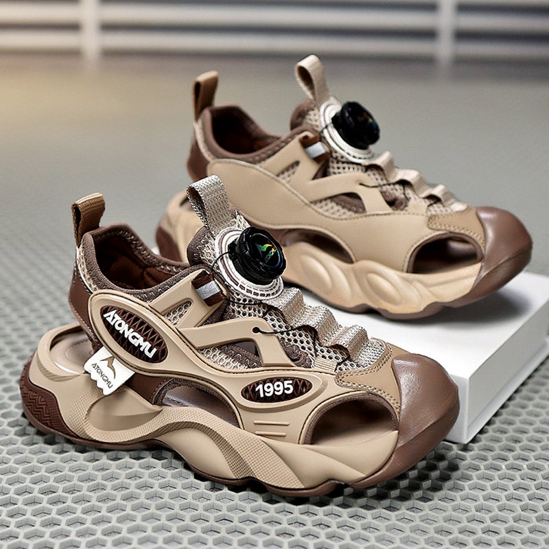 National Brand Joint Boy'S Baotou Sandals 2024 Children'S Sports Beach Shoes Big Children'S Sandals - Image 1