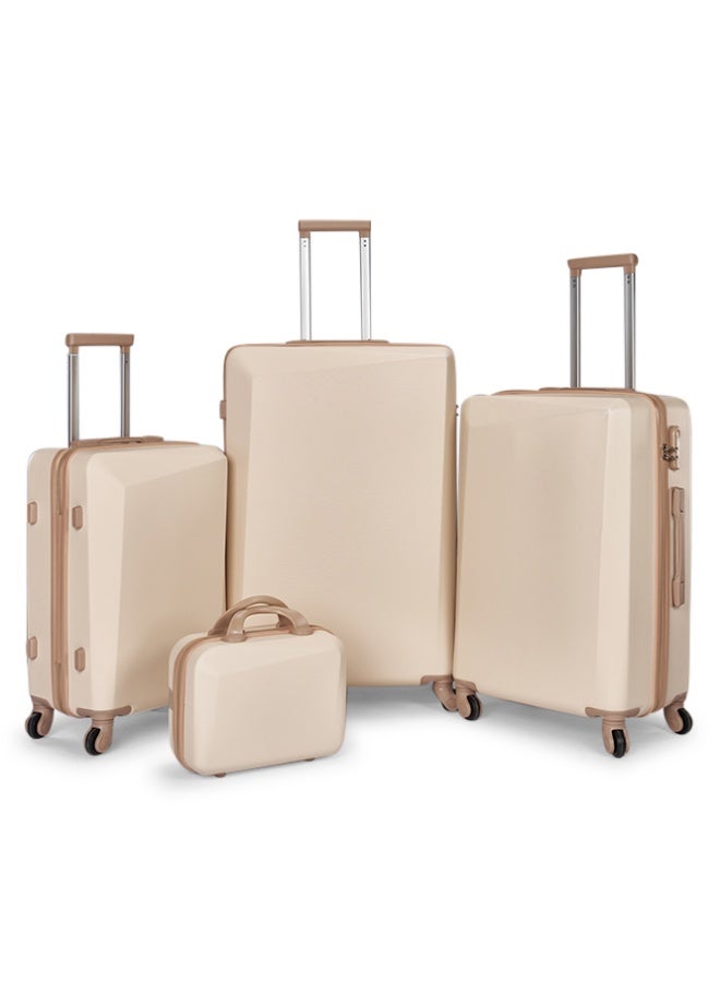 LIMRA Luggage set 4 pieces travel Bags with a distinctive design from limra Beige/Gold - Image 1