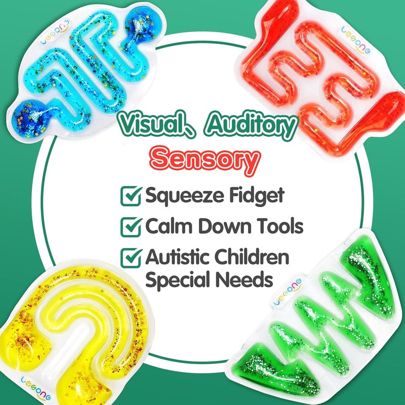 LESONG Squishy Sensory Fidget Toys for Kids - Sensory Toys for Kids with Autism, Quiet Fidgets for Classroom Students Autistic, Relief for Calm Down, Squeeze Sensory Maze Easter Basket for Boys Girls - Image 4