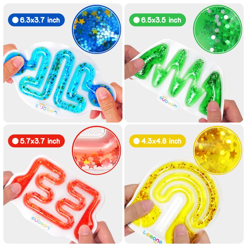 LESONG Squishy Sensory Fidget Toys for Kids - Sensory Toys for Kids with Autism, Quiet Fidgets for Classroom Students Autistic, Relief for Calm Down, Squeeze Sensory Maze Easter Basket for Boys Girls - Image 3