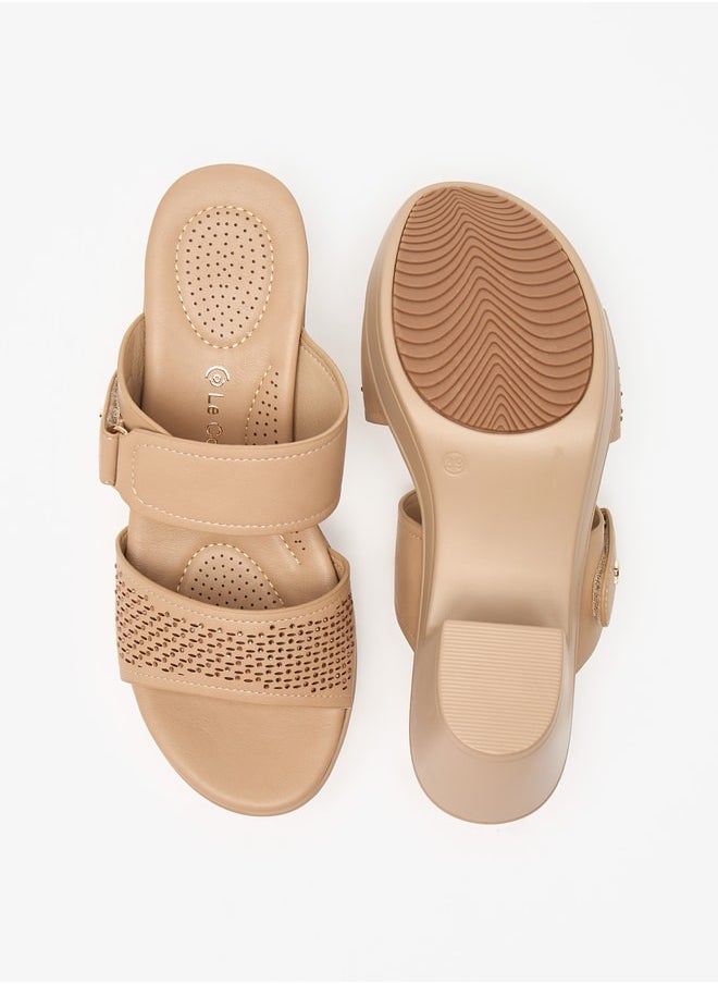 Le Confort - LE CONFORT SANDAL LAZER CUT BLING TWO PART EMBELLISHED SANDAL - Image 1