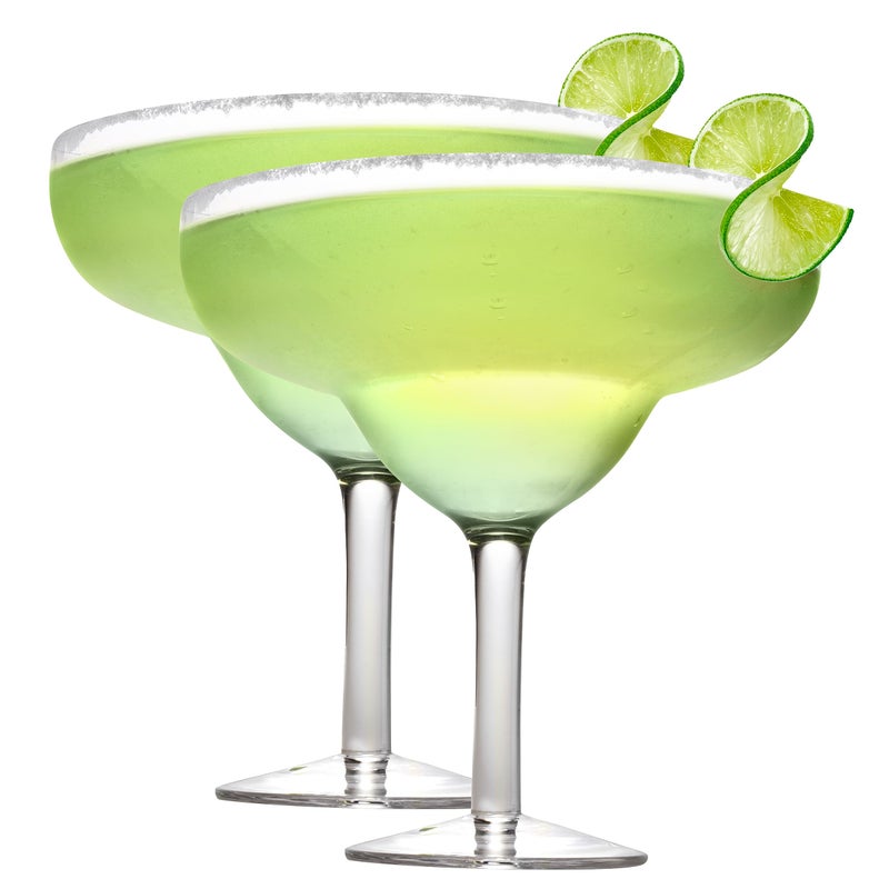 SCS Direct XL Margarita Glasses 2 Pack 33 oz per Giant Glass  Fits 3 Regular Margs  Fun for Tequila Lovers Birthdays Mexican Dinner Night  Cinco De Mayo Parties  Jumbo Glasses for Mothers Day Gift