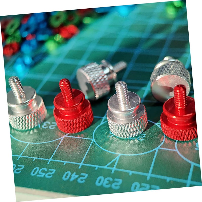 GALPADA 10 Pcs Red Anodized Aluminum Computer Case Thumbscrews 6#-32 DIY Replacement Screws for PC Chassis and Motherboard Maintenance - Image 4