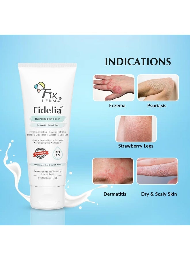 Fixderma Fidelia Hydrating Body Lotion | Moisturizer for face & Body | Body lotion for Women & Men Hydrating Lotion - 100 ml (Pack of 1) - Image 2