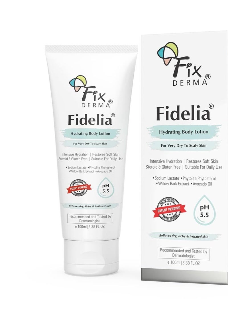 Fixderma Fidelia Hydrating Body Lotion | Moisturizer for face & Body | Body lotion for Women & Men Hydrating Lotion - 100 ml (Pack of 1) - Image 1