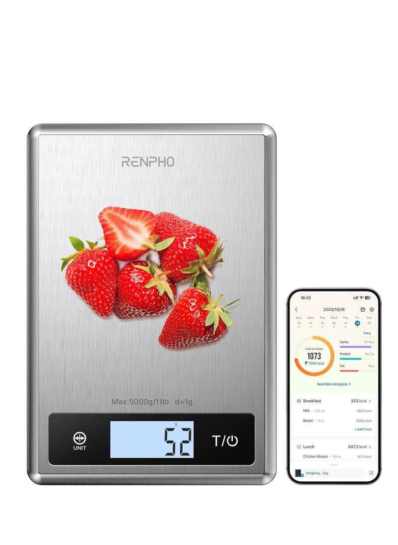 RENPHO - RENPHO Digital Food Scale, Kitchen Scale Weight Grams and oz for Baking - Image 1