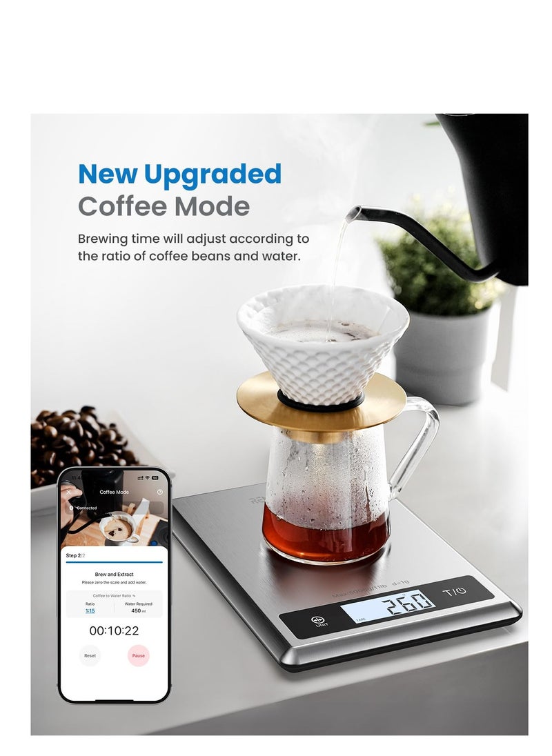 RENPHO - RENPHO Digital Food Scale, Kitchen Scale Weight Grams and oz for Baking - Image 1