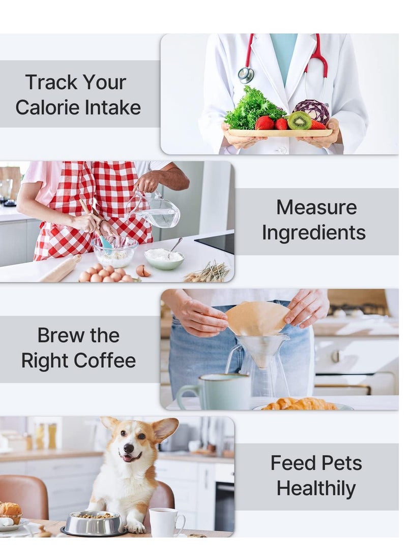 RENPHO - RENPHO Digital Food Scale, Kitchen Scale Weight Grams and oz for Baking - Image 1