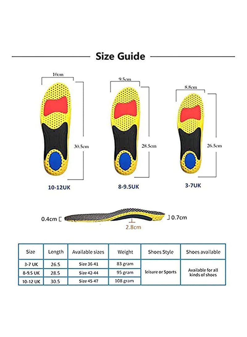 Orthotic Shoes Insole Super Support Foot Pain Relief Orthotics for Flat Feet Arch Insert for Severe Flat Feet Plantar Fasciitis Feet Pain Foot Valgus for Man And Woman Size:36-41 - Image 5