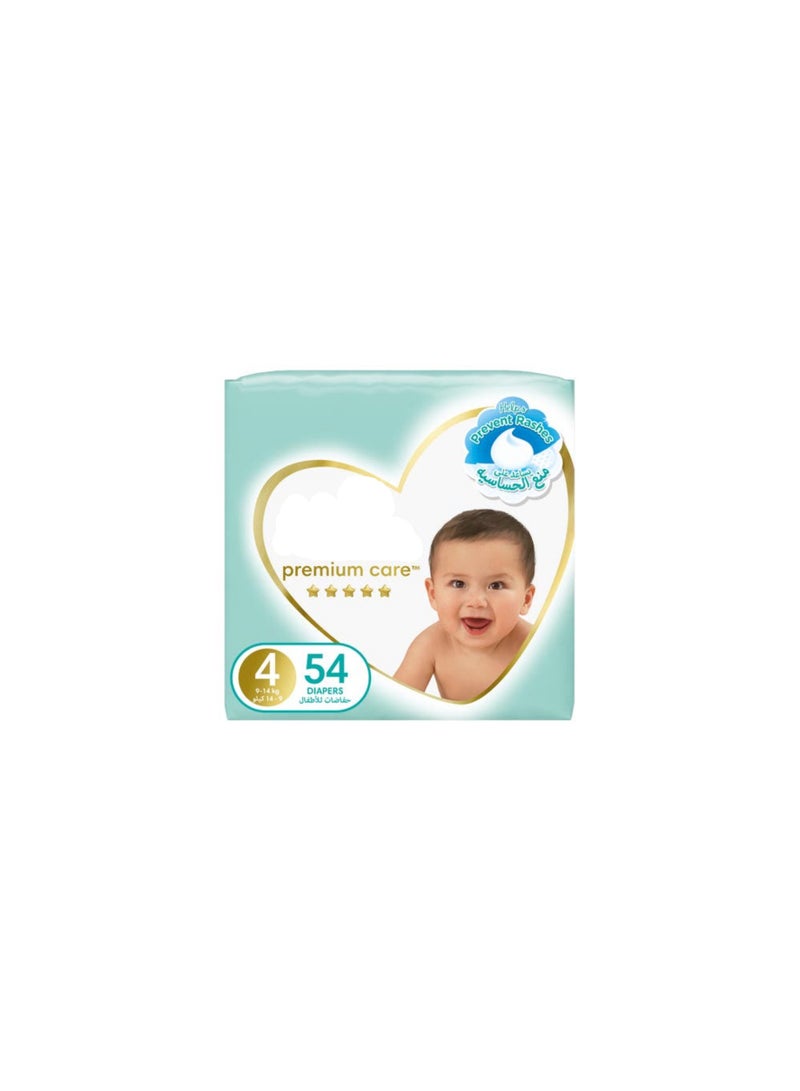Premium Care Diapers Size 4 9 To 14 Kg 54 Diapers