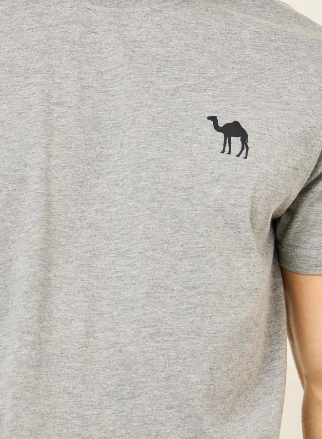 Styli Pack of 2 - Logo Detail Crew Neck T-Shirt & Pyjama Set