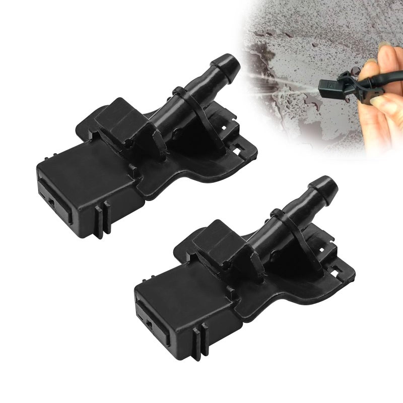 Icyhaws 2PCS Front Windshield Washer Nozzles Kit compatible with Toy0ta 20072023 Corolla Camry RAV4 Highlander Tundra Lexus GX460 RX350 IS250 Wiper washer sprayers Replacement OE 8538112300 - Image 3