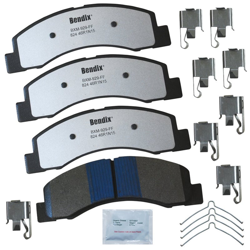 Bendix Fleet Metlok MKD824FM Semi-Metallic Front Brake Pads for Ford Excursion 2005-2000, F-250 2008, F-250 Super Duty 2004-1999, F-350 2004-1999, F-350 Super Duty 2004-1999 - Image 2