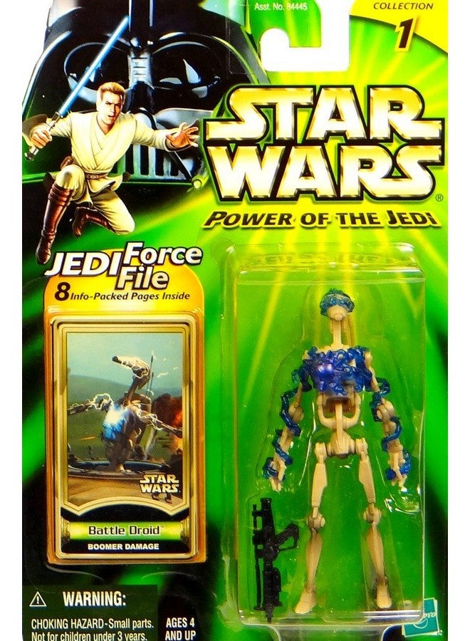 Star Wars Power of The Jedi with Jedi Force File: Battle Droid Boomer Damage
