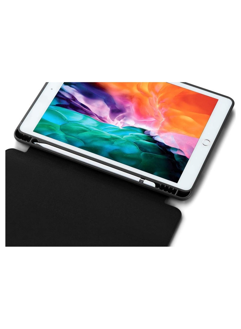 DUSALA Smart Case Compatible For iPad 10.2 Inch With Pencil Holder Slim Soft  Smart Trifold Stand Protective Full Body Cover - Image 2