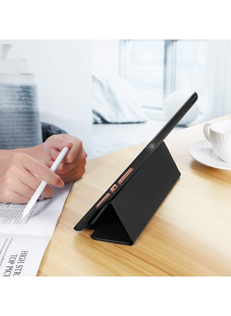 DUSALA Smart Case Compatible For iPad 10.2 Inch With Pencil Holder Slim Soft  Smart Trifold Stand Protective Full Body Cover - Image 3