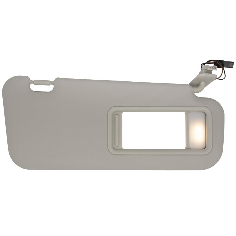 NHILES Right Passenger Side Sun Visor Compatible with Mazda 3 2010 2011 2012 2013 with Light BBM269270C75 BBM369270C75 Beige