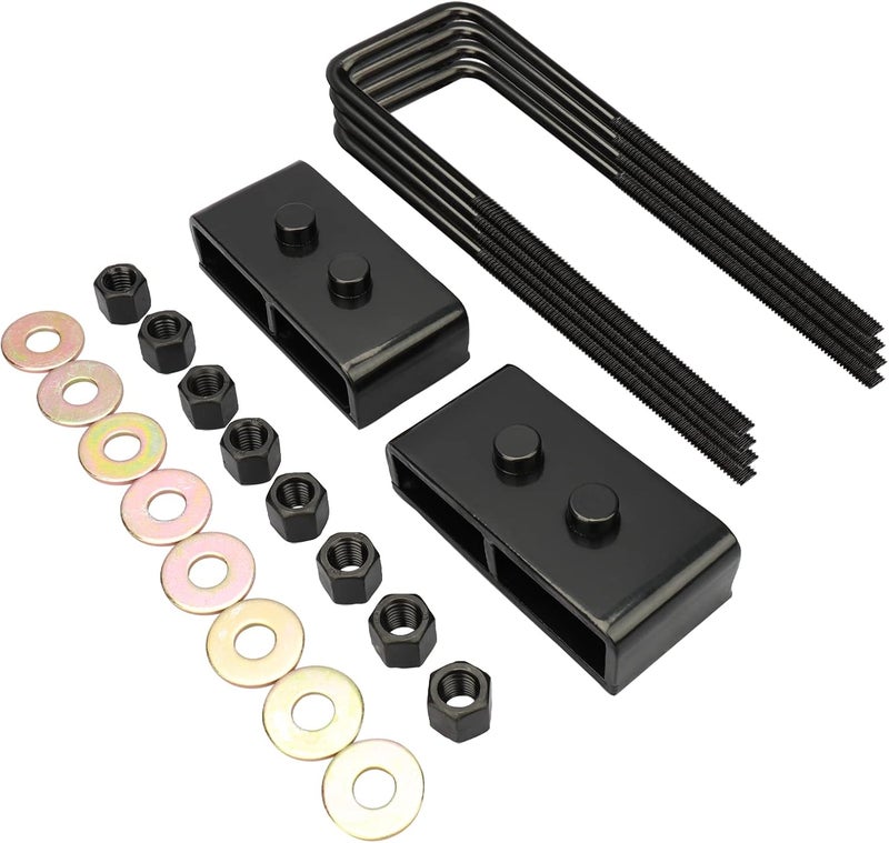 IRONTEK 1.5" Rear Leveling Lift Block Kit for 2004-2019 Ford F150 2WD 4WD - Image 1