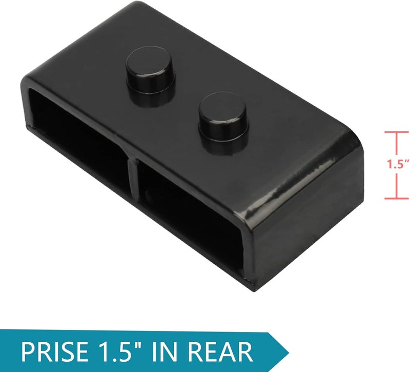 IRONTEK 1.5" Rear Leveling Lift Block Kit for 2004-2019 Ford F150 2WD 4WD - Image 3