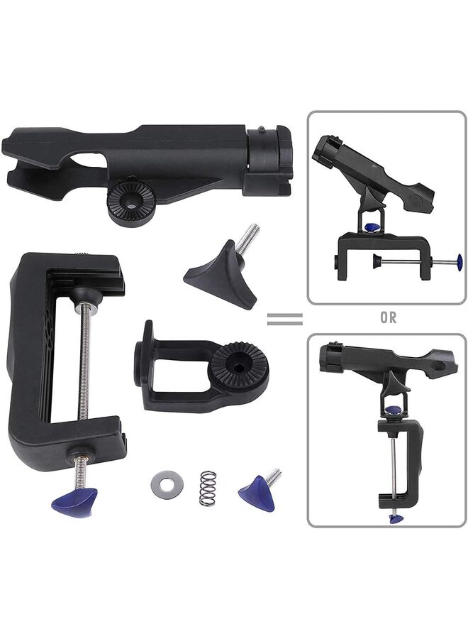 LAMAY Fishing Boat Rods Holder Large Clamp Opening 360 Degree Adjustable Fishing Rod Racks Folding Holder (Size : RH30) - Image 3