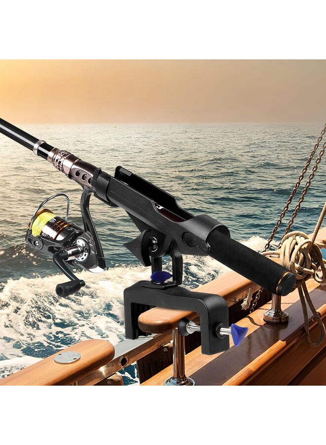 LAMAY Fishing Boat Rods Holder Large Clamp Opening 360 Degree Adjustable Fishing Rod Racks Folding Holder (Size : RH30) - Image 5