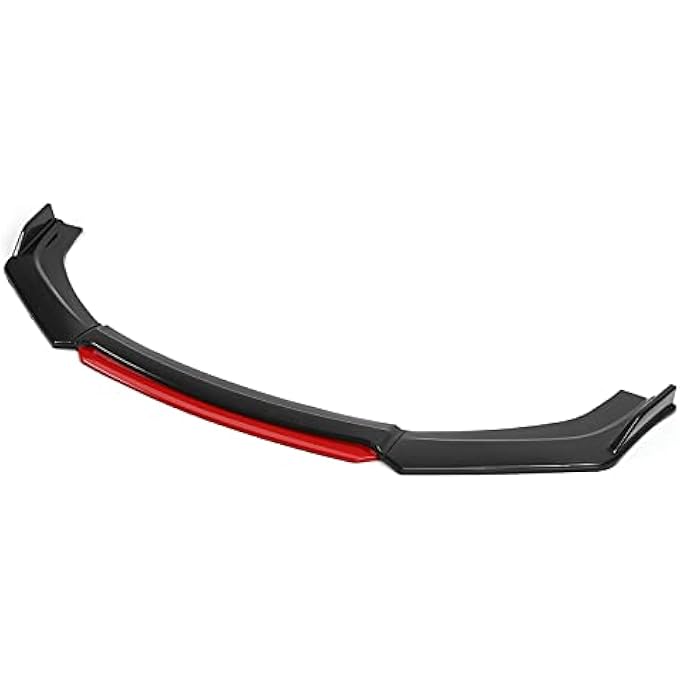 Yechiry Front Bumper Lip, Universal Spoiler Chin Splitter Car Bumper Protector Replacement, Ideal for Car Aerodynamic Performance, Enhanced Grip Stability Scratch Protection - Image 1
