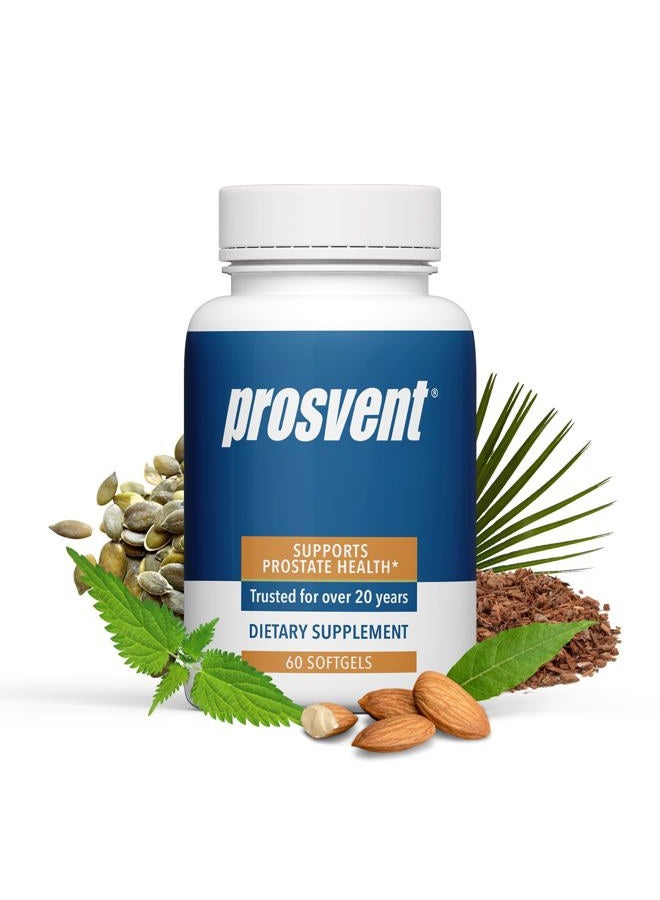 Prosvent Natural Prostate Health Supplement Clinically Tested Ingredients Reduce Urgency & Frequent Urination Improve Flow, Sleep, Health & Quality Of Life - Image 1