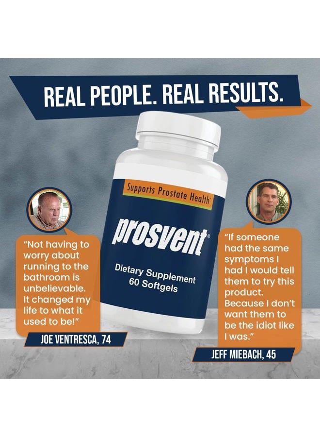 Prosvent Natural Prostate Health Supplement Clinically Tested Ingredients Reduce Urgency & Frequent Urination Improve Flow, Sleep, Health & Quality Of Life - Image 3