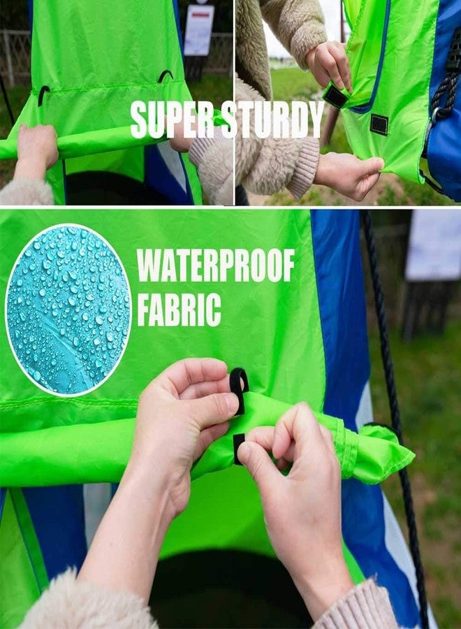 HI SUYI Hanging Swing Tent Cover-Waterproof Hammock Chair Play House Castle Nest for 40in Round Saucer Nest Disc Rope Ceiling Tree Swing Indoor Outdoor Bedroom Backyard Playground - Image 4