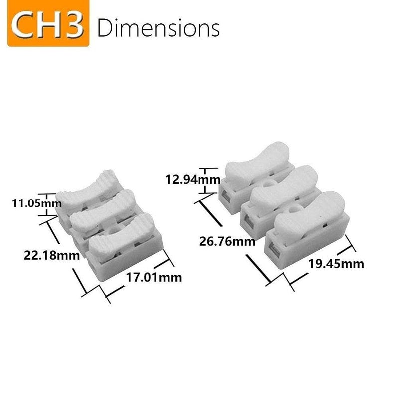DIY Crafts DIY Crafts CTDIYHI40336 CH23 Spring Wire Connector Quick Connector Terminal Block Electrical Cable Clamp Terminal Connector LED Strip Light  - Image 5