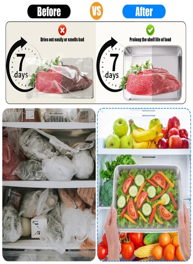 mekueeex Stainless Steel Lunch Box 6-Pack with Free Seal, Leakproof, Lid Food Container, Reusable Food Storage Container for Travel and Work, Dishwasher Safe, Freezer Safe - Image 4