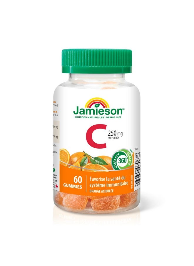 Jamieson Jamieson C Gummies 250mg orange 60 Gummies  - Image 2