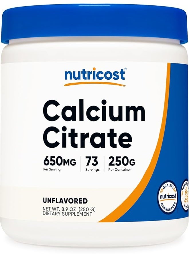 Nutricost, Calcium Citrate, Unflavored, 8.9 oz (250 g) - Image 1